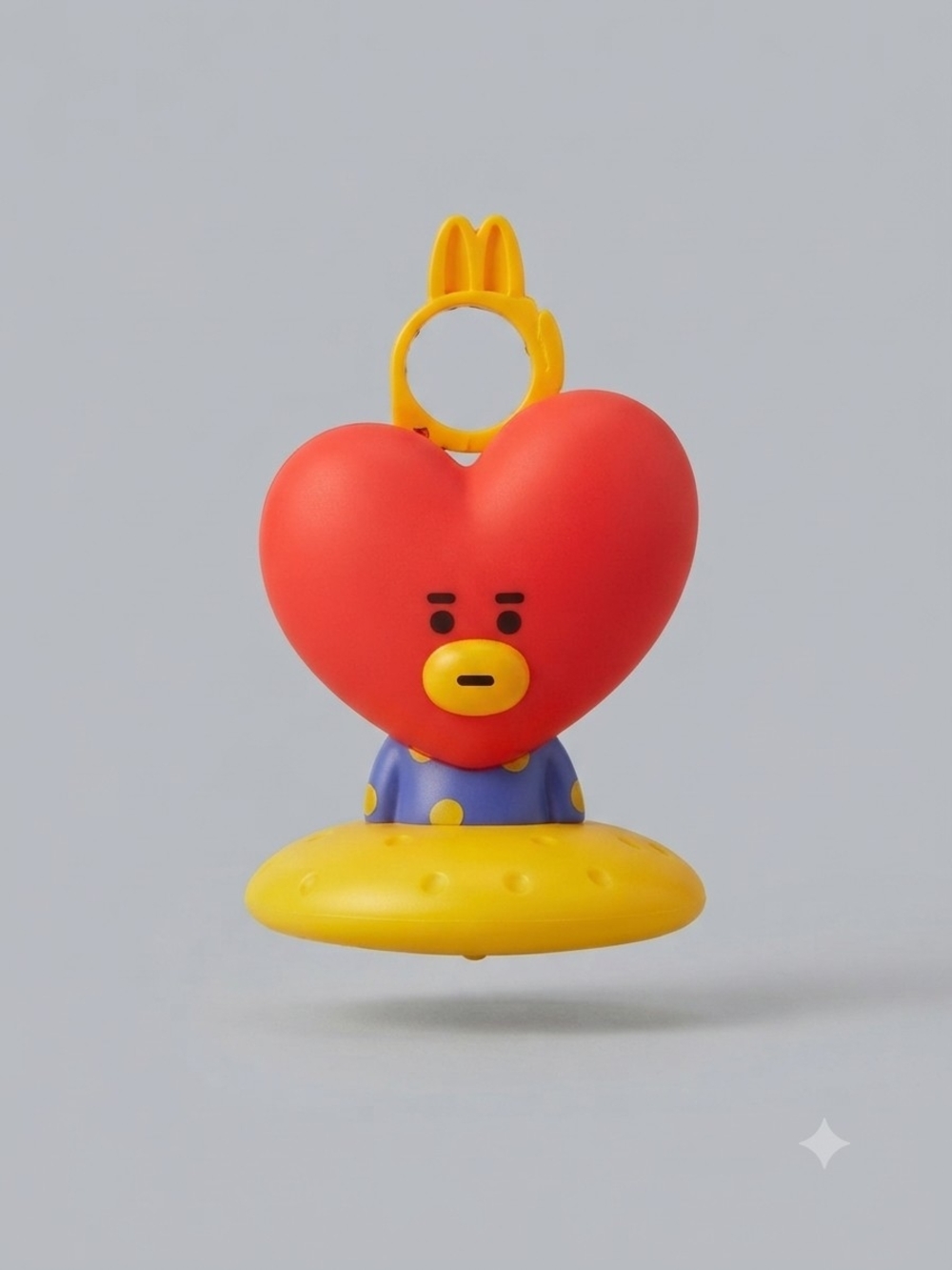 McDonald's Tata Heart Clip-On Toy - Red & Yellow